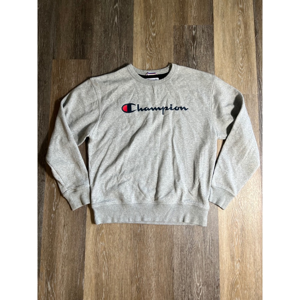 Champion Sweatshirt Mens Size M Gray Excellent Authentic Athleticwear Crewneck